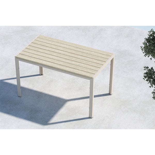 Mirko Gartentisch beige. 80 X 140 X 74 cm