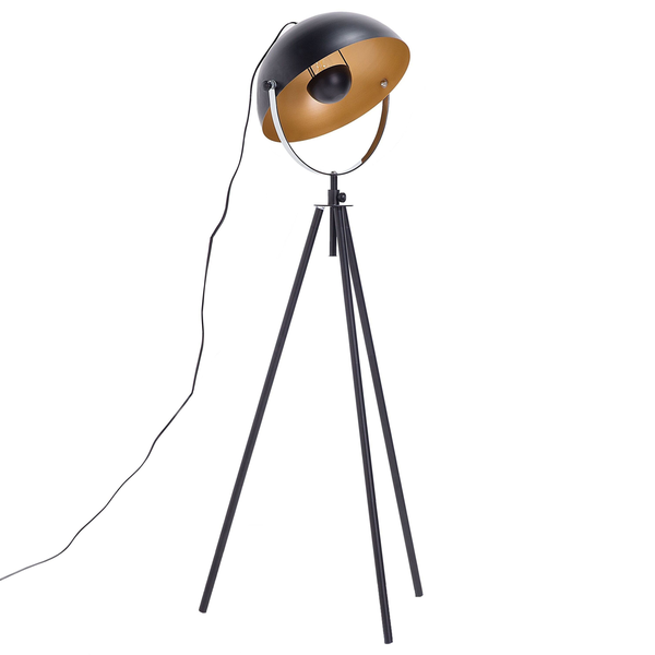 Stehlampe THAMES Metall Schwarz