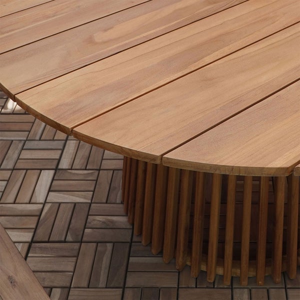 Lorca Gartentisch Ø120cm Natur. 120 X 120 X 75 cm