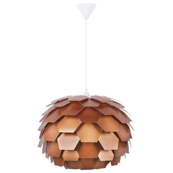 Hängelampe mit sechseckigen Elementen