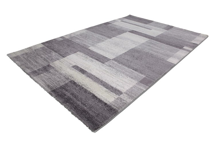 Kurzflor Teppich Jamil Silber Vintage 80 x 150 cm