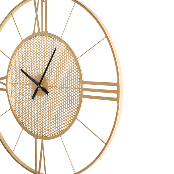 Wanduhr BLAMERE 80 cm Metall Gold