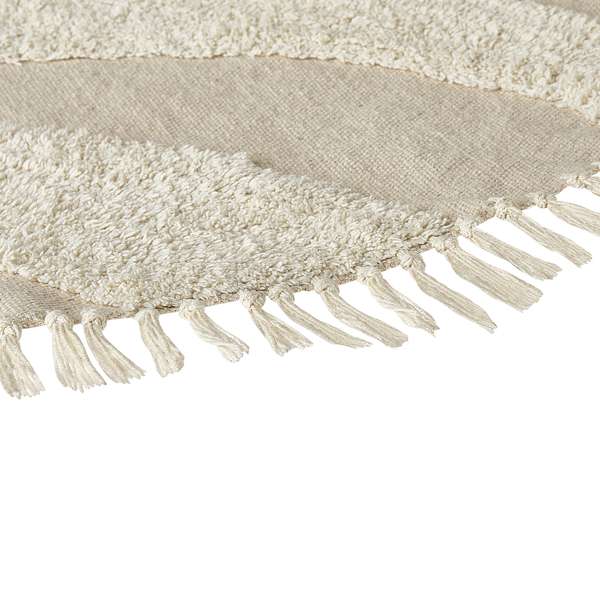 Teppich ARTMAK Beige ø 140 cm Baumwolle