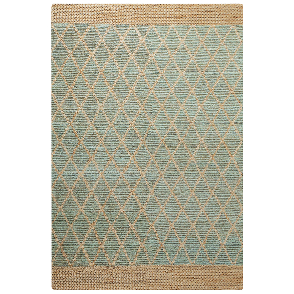 Teppich TELLIKAYA 200 x 300 cm Jute Grün