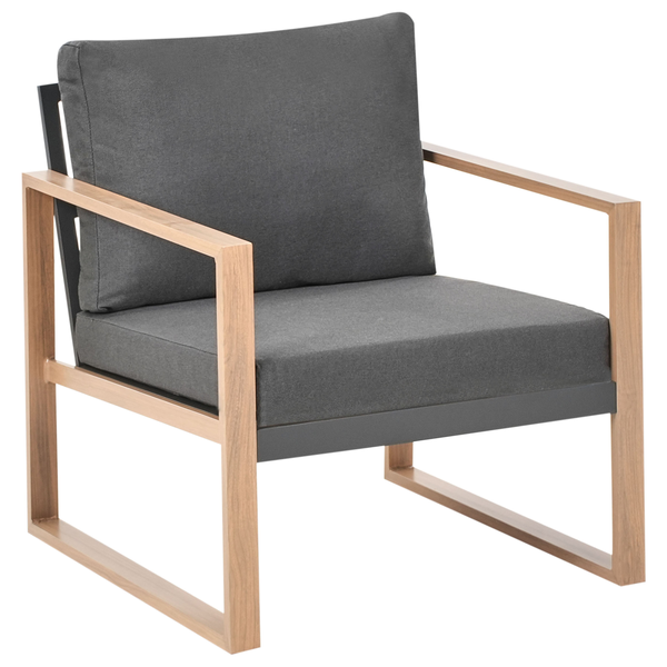 Lounge Set mit Tisch 5-Sitzer GELSO Metall Dunkelgrau