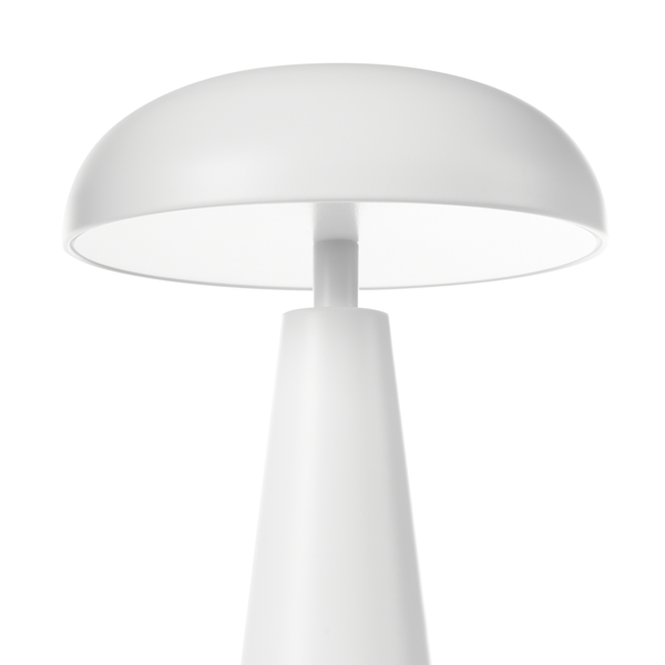 Kabellose LED Tischlampe BOCONO mit Dimmer Metall Weiß