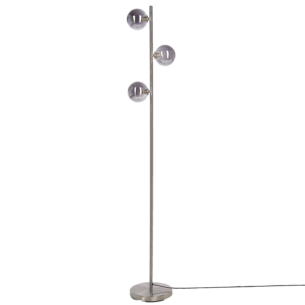 Stehlampe mit drei Glasleuchten