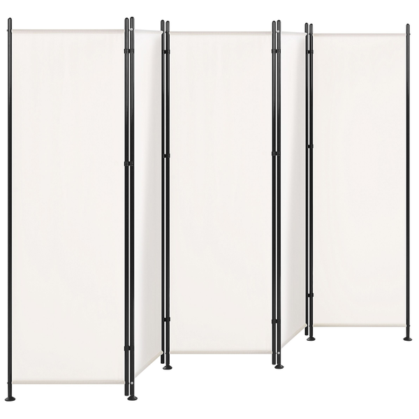 Raumteiler 5-teilig NARNI Weiß 267 cm 170 cm