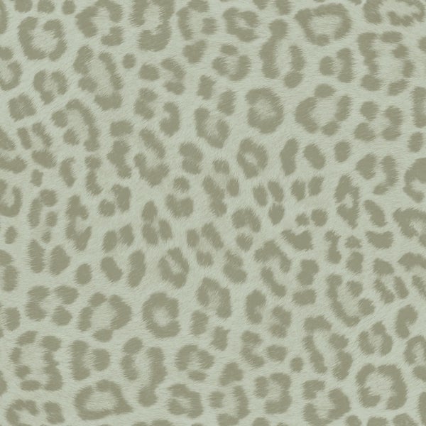 ESTAhome Tapete Leopardenmuster Graugrün - 50 x 900 cm - 139966