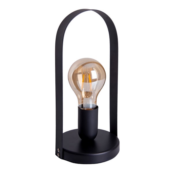 Tischleuchte mit Bügel und Leuchtmittel