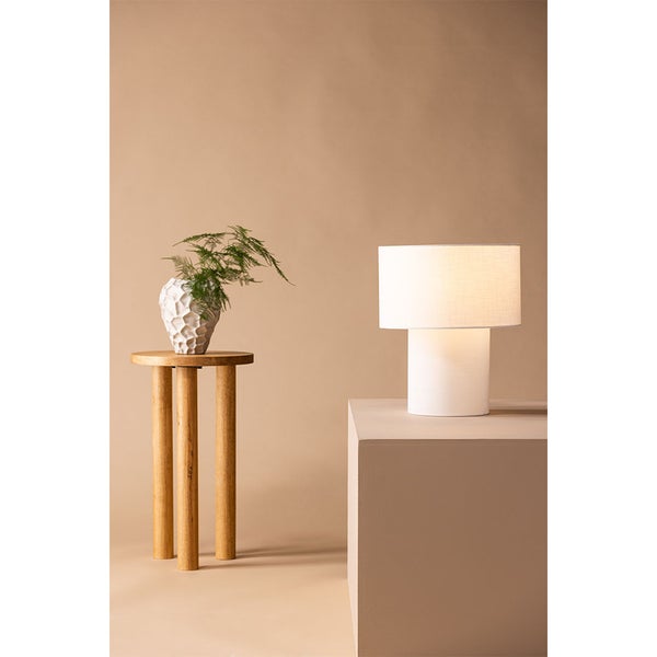 Globia Beleuchtung Tischlampe 35x35x40cm Weiß. 35 X 35 X 40 cm