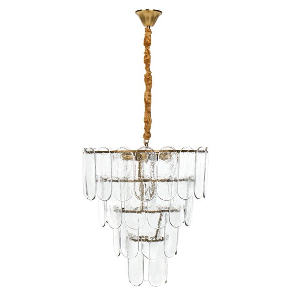 Kronleuchter mit Glasanhängern