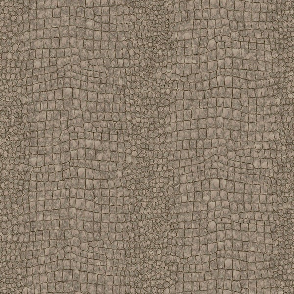 Sublime | Vliestapete - Krokodil - Bronze