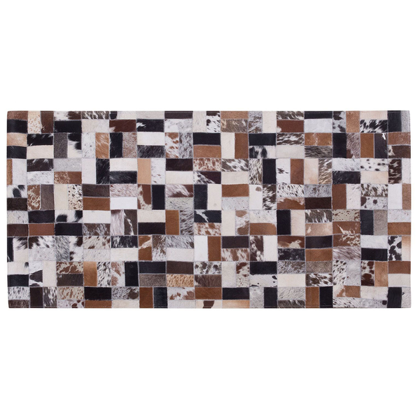 Teppich CESME Bunt 80 x 150 cm Echtleder