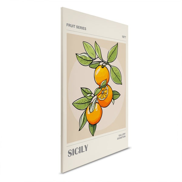 Dekoratives Wandbild mit Orangenmotiv für die Inneneinrichtung