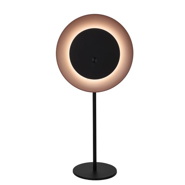 Tischleuchte mit ringförmigem Lampenschirm