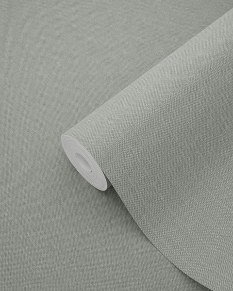 ESTAhome Tapete Jeans-Optik Grüngrau - 53 cm x 10.05 m - 148705