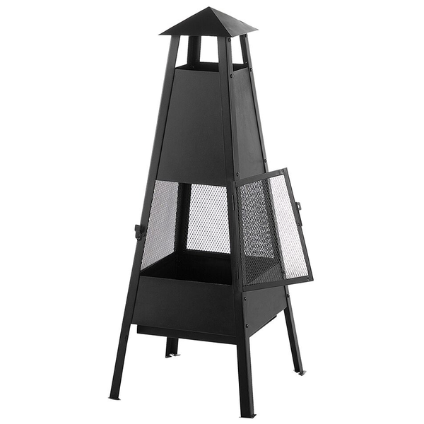 Feuerstelle YASUR Metall Schwarz