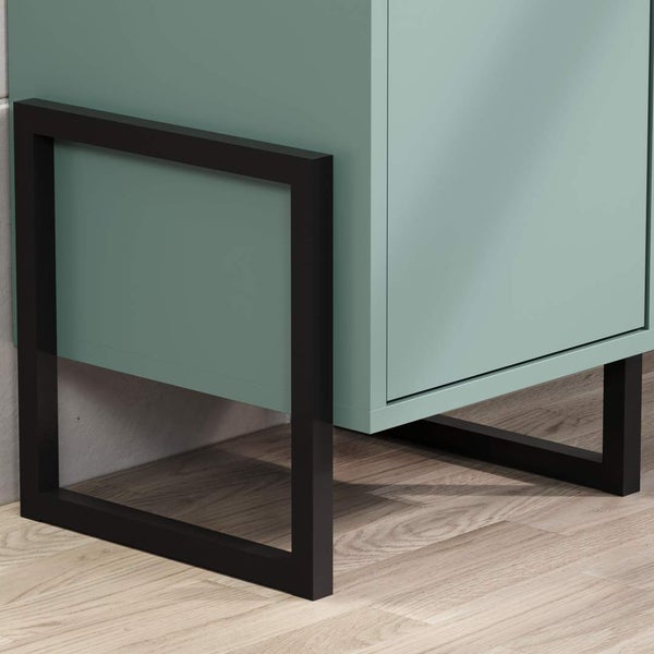 Matix Badschrank blau, grau. 36 X 35 X 80 cm