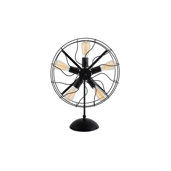 Dekorative Tischleuchte im Retrodesign mit mehreren Glühbirnen.