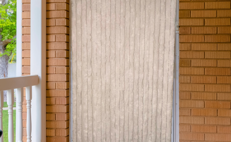Fliegenvorhang Katzenschwanz-Fliegenvorhänge Katzenschwanz Weiß - 90cm x 220cm