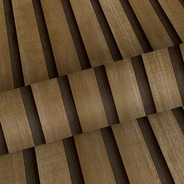 Sanders und Sanders Tapete 3D Holzpaneele Braun - 53 cm x 10 m - 640048