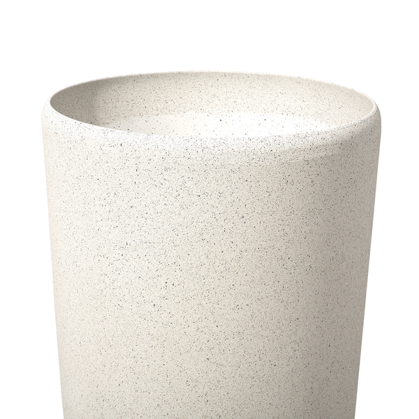 Set mit 2 Blumentöpfen ABDERA 23 cm Hellbeige