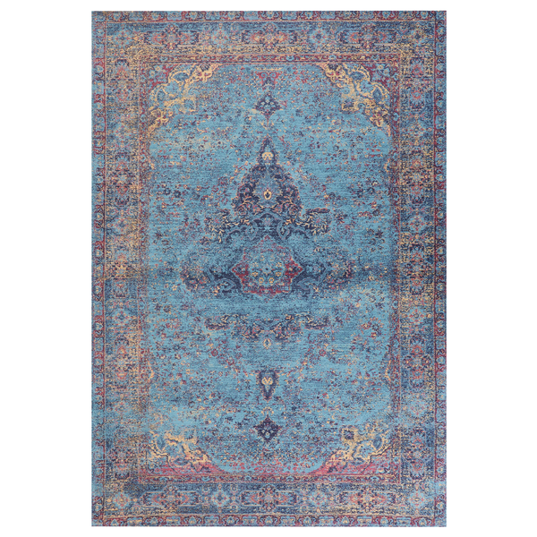 Teppich KANSU Blau 160 x 230 cm Baumwolle