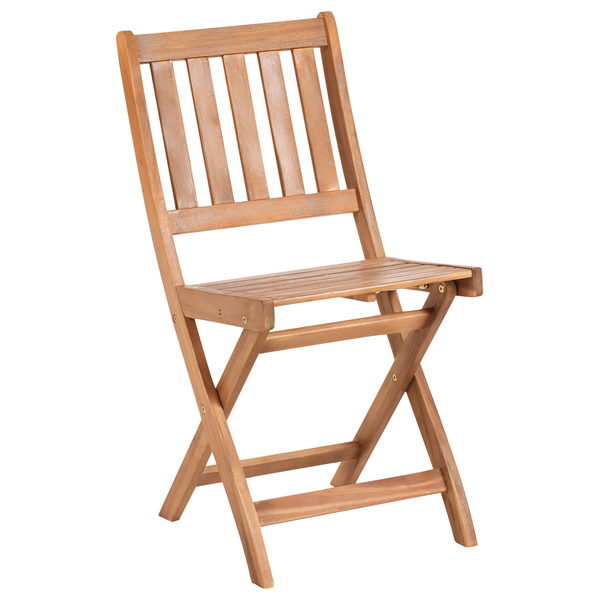Bistro Set klappbar FEBBIO zertifiziertes Akazienholz Braun