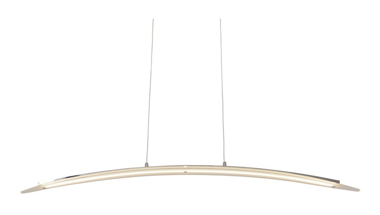 Gebogene LED-Hängeleuchte mit Aufhängung