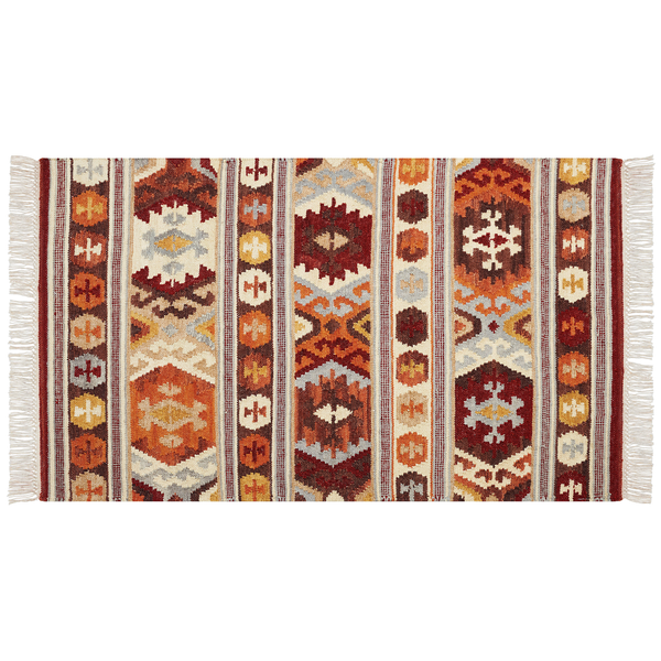 Teppich AYGAVAN Bunt 80 x 150 cm Wolle Kelim