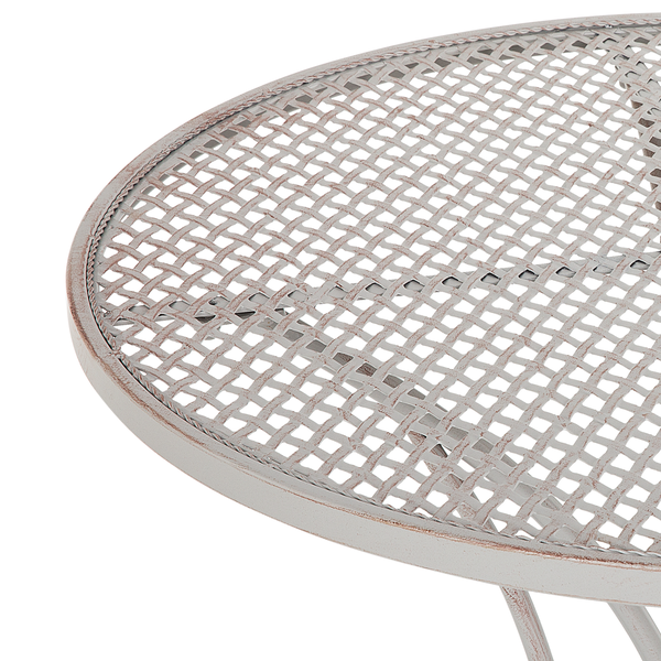 Outdoor Bistrotisch CILENTO 71 cm 71 cm Metall Grau