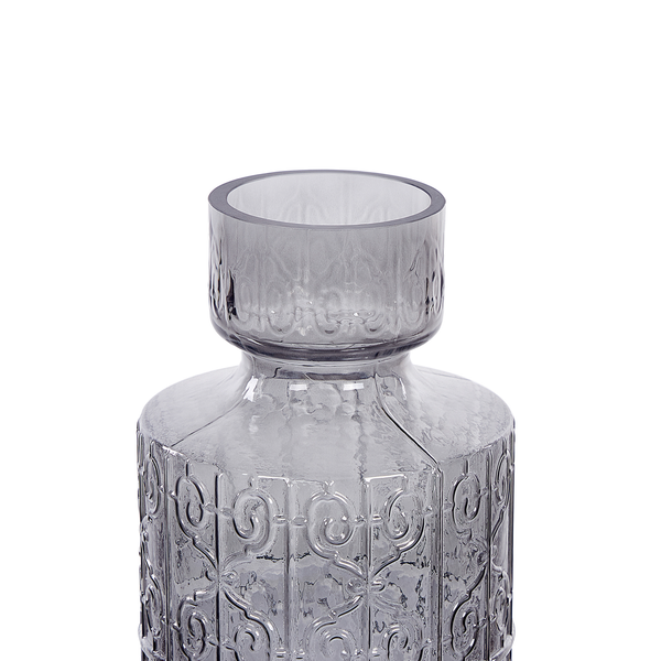 Blumenvase DIKELLA Glas 33 cm Grau
