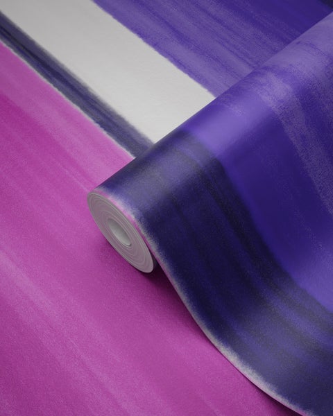 Origin Wallcoverings Tapete Streifen Rosa und Lila - 53 cm x 10.05 m - 346928
