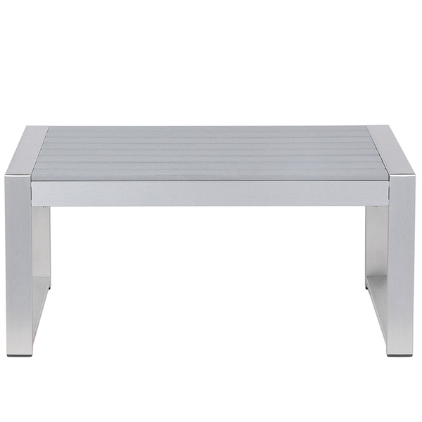 Outdoor Couchtisch SALERNO Metall Hellgrau