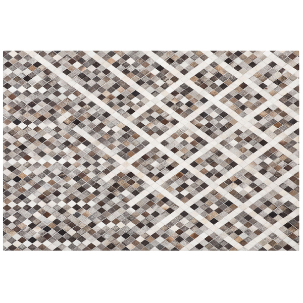 Teppich AKDERE Braun 160 x 230 cm Echtleder
