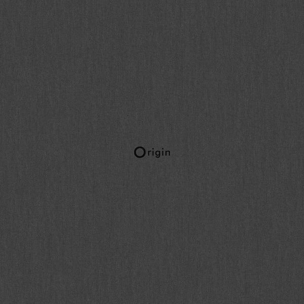 Origin Wallcoverings Tapete Leinen-Optik Schwarz - 53 cm x 10.05 m - 346627