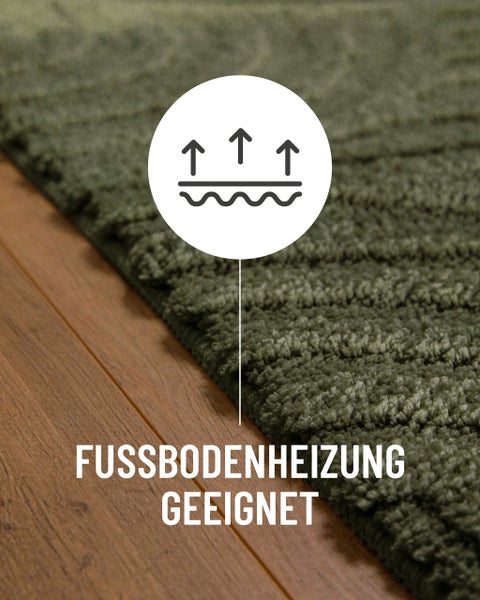 Teppich für Fußbodenheizung geeignet.