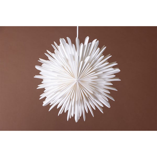 Sälen Weihnachtsstern mit Licht Papier Ø35 cm Pendelleuchte weiß. 35 X 18 X 35 cm