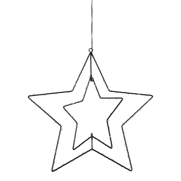 Dekorativer Stern zum Aufhängen, Metall