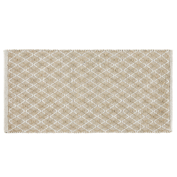 Teppich AKBEZ Hellbeige 50 x 80 cm Jute