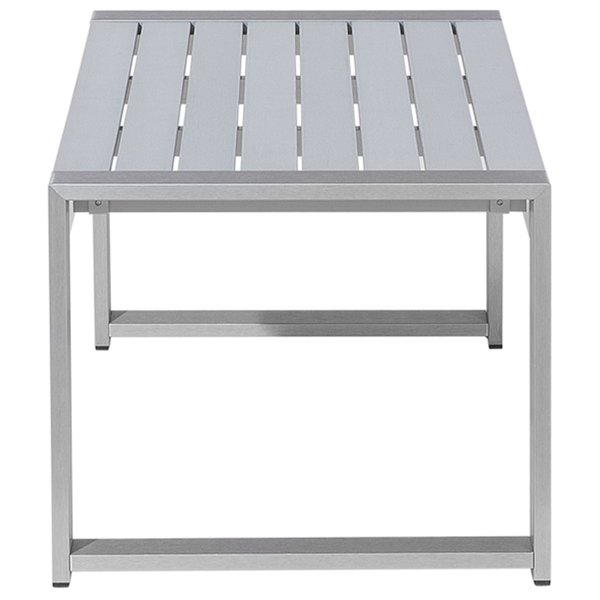 Outdoor Couchtisch SALERNO Metall Hellgrau