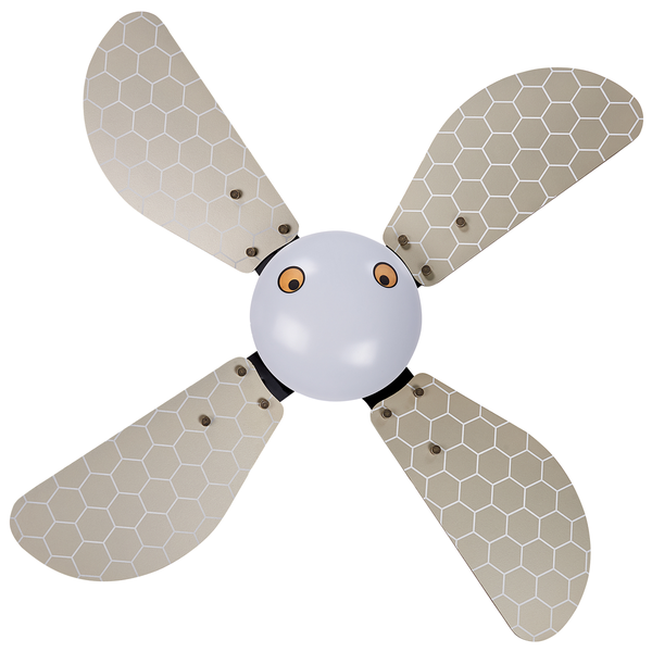 Deckenventilator mit Licht DOLORES Gelb