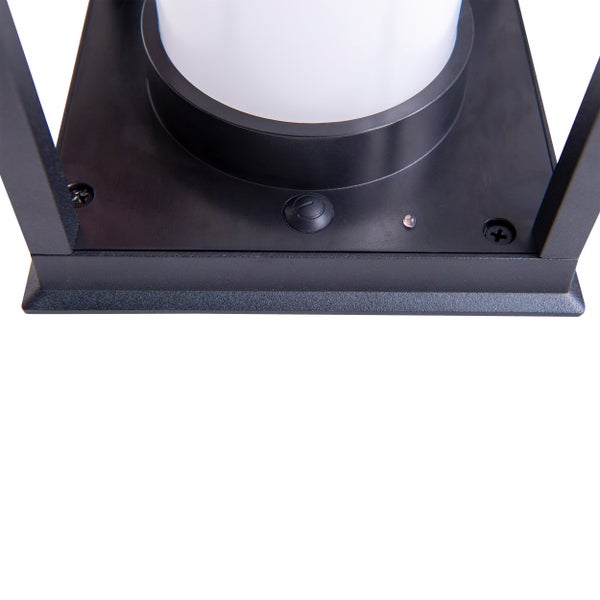 LED Camping-/Sockelleuchte h: 28cm , für Außen, Sockelleuchte - Metall und Kunststoff in Schwarz, mit integrierter LED