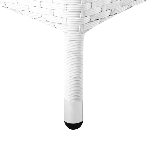 Gartenmöbel Set 8-Sitzer ITALY inkl. Kissen Polyrattan Weiß