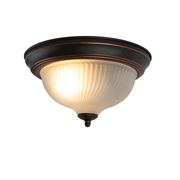 Klassische Deckenleuchte braun opal - Classico