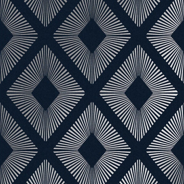 Next Vliestapete | Deko-Dreieck - Blau - 10mx52cm