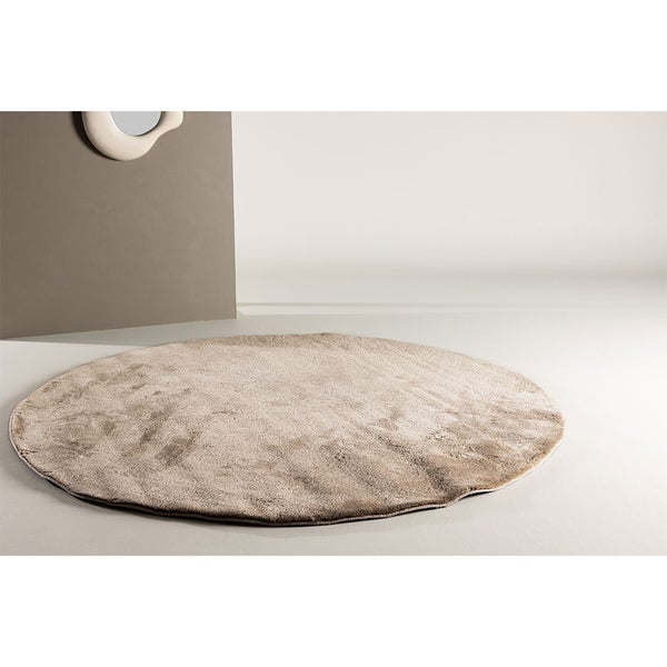 Blanca Teppich Ø200 cm beige. 200 X 200 X 5 cm