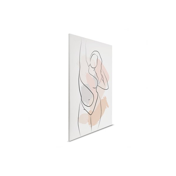 Leinwandbild mit abstrakter Frauendarstellung