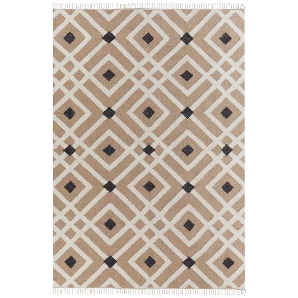 Teppich ESENCIK 160 x 230 cm Jute Beige